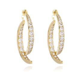 Cross Curved Earrings for Women