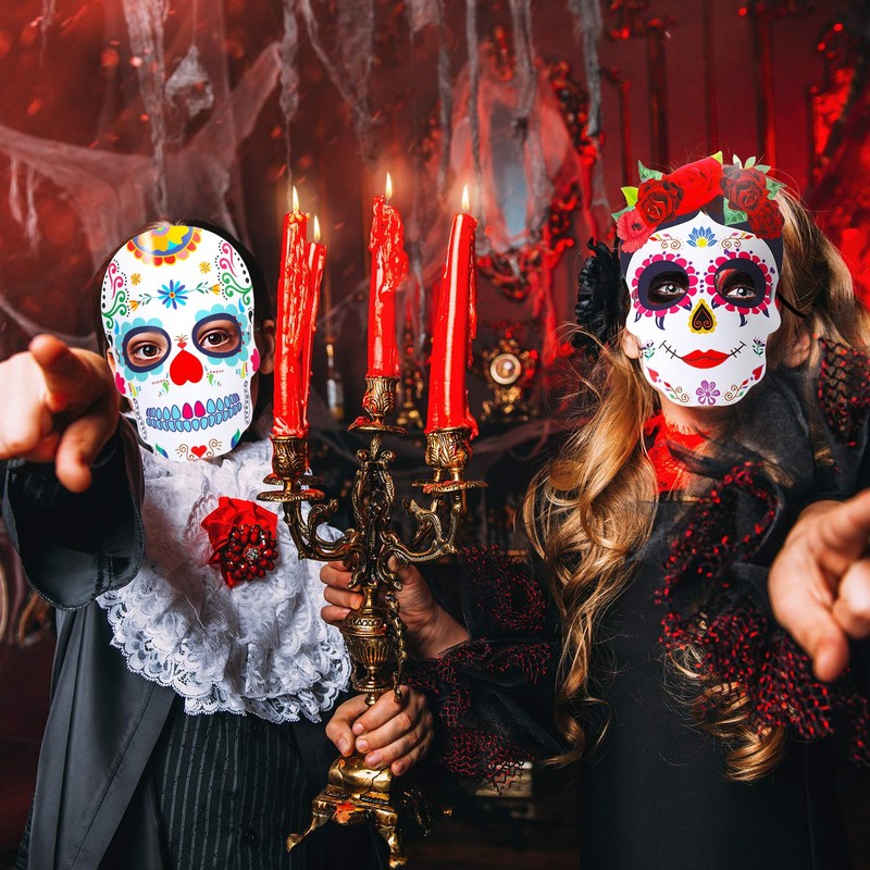 Day of The Dead Masks Dia De Los Muertos Skull