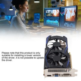 GTX1050Ti 4GB Fan DVI VGA Gaming Graphics Card, 128bit, DDR5, 700MHz, PCI Express 2.0, for Desktop Computer