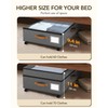 Megapuxin 4 Pack Under Bed Storage with Wheels, Adjustable Height