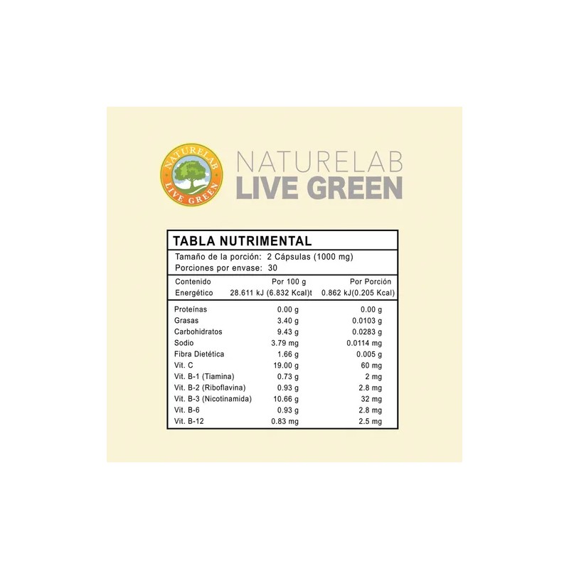Complejo B - 60 Cápsulas De 500mg - Naturelab