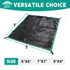 RAINDEWAY 7x7 Feet Leaf Tarp with Handles 10 Mil Waterproof