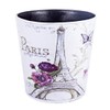 Lingxuinfo Waste Paper Bin, European British Style Tower Pattern Trash