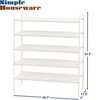 Simple Houseware 5-Tier Shoe Rack Storage Organizer, White