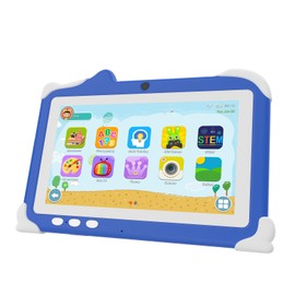 HOTTABLET Kids Tablet, 7" Android 12 Tablet for Kids, 4GB RAM 32GB ROM Tablet with Case, 1.6Ghz Quad-core Processor Tablet, 3000mAh Battery, FHD Display, 5MP Camera,Parental Control Tablet, Blue