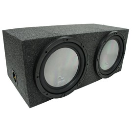 Harmony Audio (2) HA-A102 Subwoofer Bundle with Dual 10" Sub Box Enclosure Universal Car Stereo Rearfire Sealed