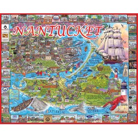 White Mountain Puzzles Nantucket MA - 1000 Piece Jigsaw Puzzle