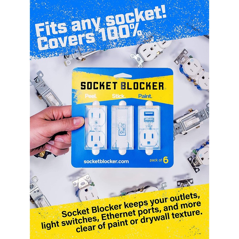 Socket Blocker - The Smarter Outlet Cover for Drywall &