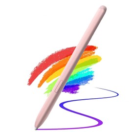 Reemplazo de Lápiz Galaxy Tab S6 Lite para Galaxy, Lápiz Inteligente Altamente Sensible con 5 Puntas, para Tableta SM P610 SM P615 (Rosa)