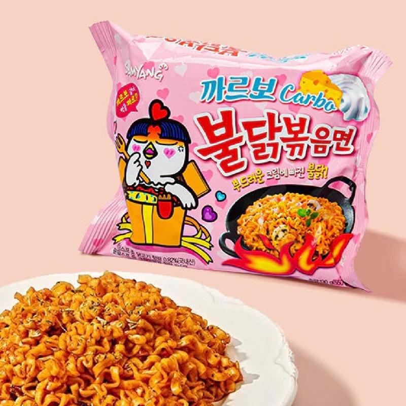 Korea Instant Noodles (CASE SET, CARBONARA BULDAK NOODLES)