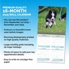 Baker and Bray Border Collie Puppies Calendar 2025, Large Square