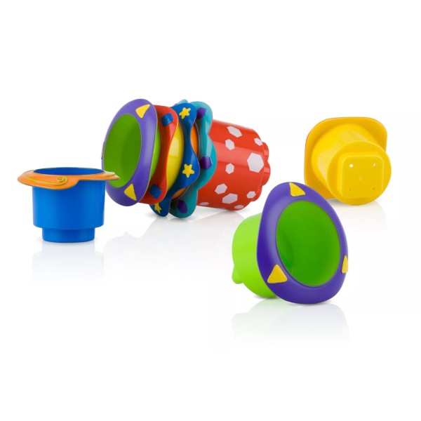 Nûby Nuby Splish Splash Stacking Cups 5-Pack -Bath Time Fun