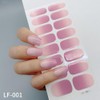 Estampas de Uñas de Esmalte y Gel, Rosa, Blanco y