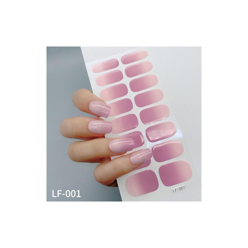 Estampas de Uñas de Esmalte y Gel, Rosa, Blanco y