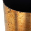 KORAD Rust effect plastic round indoor flowerpot with saucer and