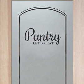 BATTOO Pantry Decal - Pantry Door Decal - Pantry Wall Decal - Kitchen Decor - Pantry Sign - Kitchen Pantry - Kitchen D¨¦cor(Black, 4.6"h x10"w)