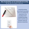 Conductivity Test Pen, Continuity Tester for Grounding Mats, Sheets, Pads,