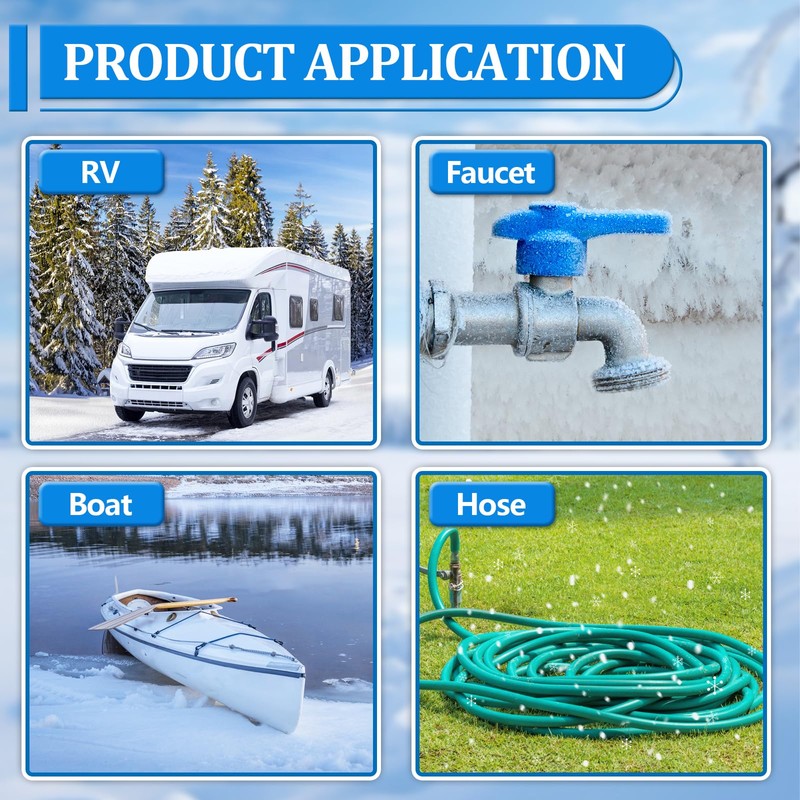 RV Winterizing Kit Sprinkler Blowout Adapter with Shut Off Valve-12