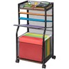 3IngSeagulls 5-Tier Rolling File Cart with Hanging File Folders, Mobile