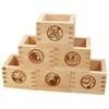 EDOYA Hinoki Wood Sake Cups (Set of 2) Japanese Box