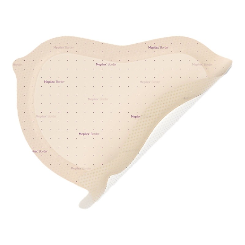 Mepilex Border Sacrum Foam Dressing Mepilex Border Sacrum 9-1/5 X