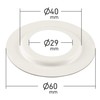ElekTek Lamp Shade Reducer Adaptor Ring 4X Pack - 29mm