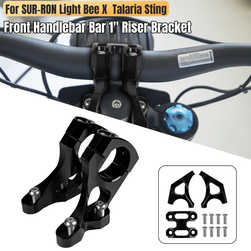Canitu 2Pcs Front Handlebar Risers Stem Mount,Dirt Bike Aluminum Bar