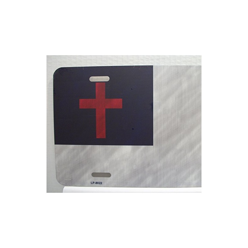 Christian Flag Novelty Metal License Plate Tag LP-8022
