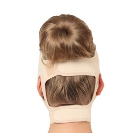 Post Surgical Chin Strap Bandage for Women - Neck and Chin Compression Garment Wrap - Face Slimmer, Jowl Tightening, Chin Lifting (Large (Pack of 1))