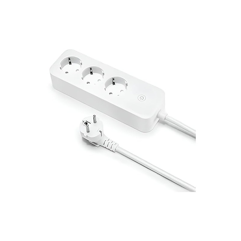 Offgridtec Smarte 3-Fach Steckdosenleiste mit Smart Life- oder Tuya-App 1,8m