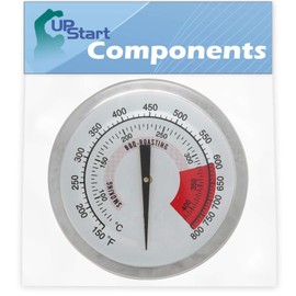 UpStart Components BBQ Grill Thermometer Heat Indicator Replacement Parts for Kitchenaid 720-0745A - Old - Compatible Barbeque Temperature Gauge Thermostat
