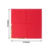Tableclothsfactory 50 Pack | 2 Ply Soft Red with Gold