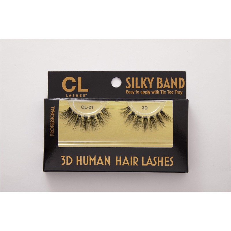 CL 3D Human Hair Lashes (4packs) (#21)