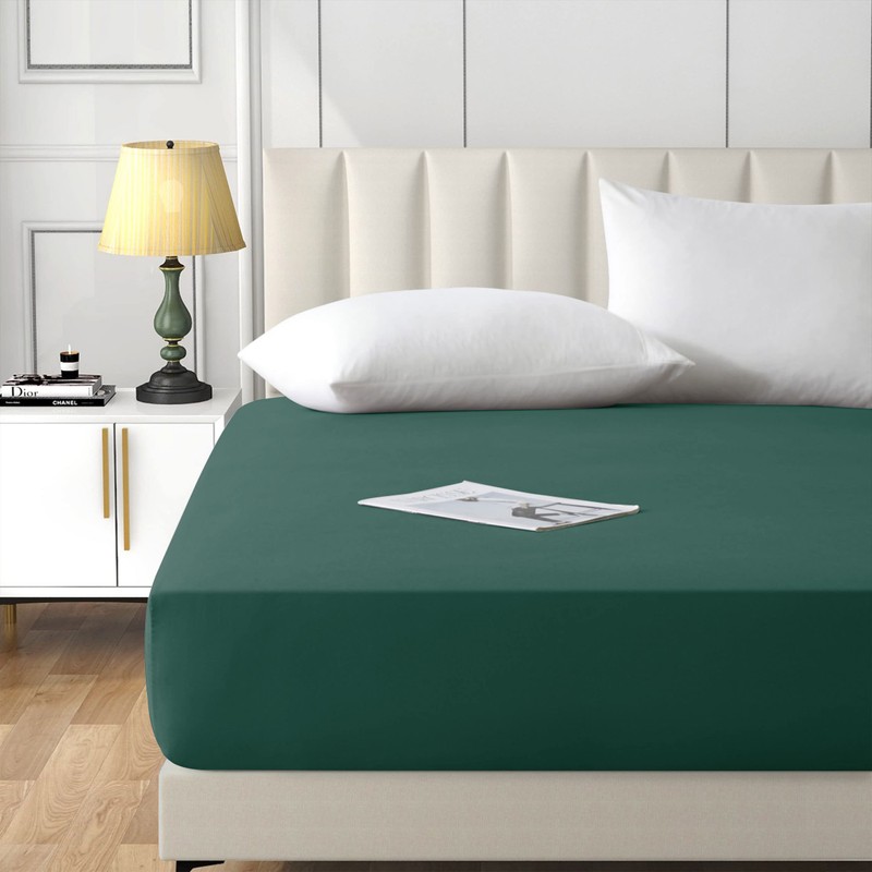 AMEHA King Size Fitted Sheets 25 cm Deep Soft Brushed