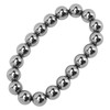 10mm Round Terahertz Beads Bracelet Energy Stone Elastic Flexible Stylish