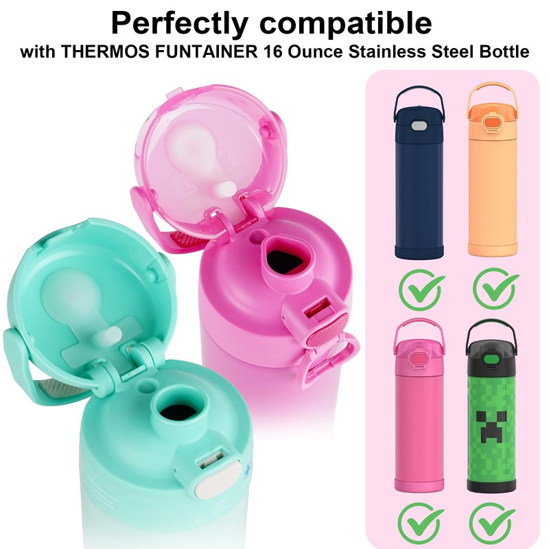 gocola Leak Stoppers Compatible with 16 Oz Thermos Funtainer Stainless