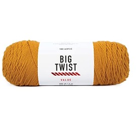 Craftz Worsted Yarn (Mustard), 100% Acrylic, 6 oz, 380 Yards