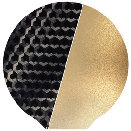 Upgraded Round 120mm in Dia Build Plate,Smooth/Textured Mini Delta PEH+ PEI Sheet Spring Steel Printed Bed for Monoprice MP Select Mini Delta V2 3D Printer