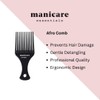 Manicare Afrokamm Schwarz