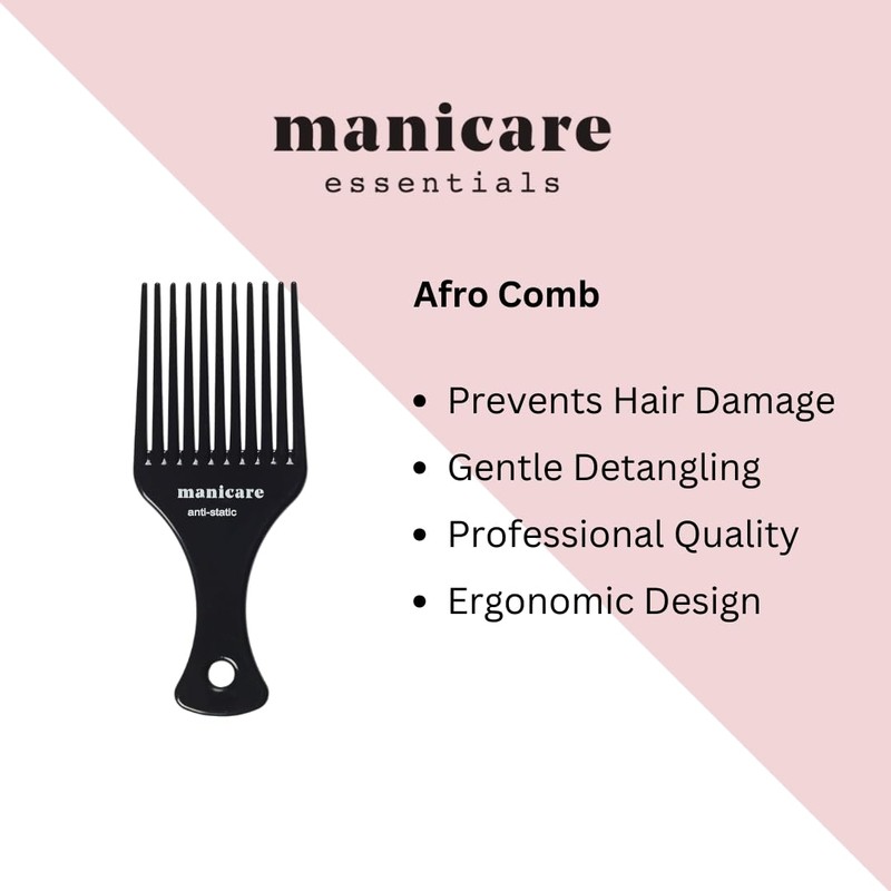 Manicare Afrokamm Schwarz
