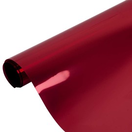 HOHOFILM 35.4"x78.7" One Way Mirror Window Film Reflective Window Glass Tint Daytime Privacy Heat Control Sun Blocking Self Adheisve Glass Film for Home Office(Red)