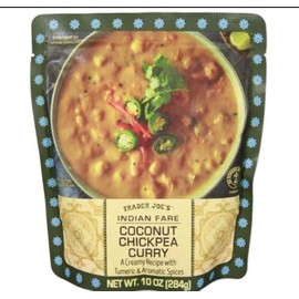 Generic Trader Joe's Indian Fare Coconut Chickpea Curry ~ A Creamy Recipe with Tumeric & Aromatic Spices ~ 10oz (2)