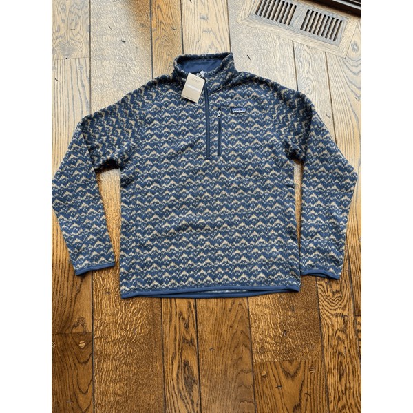 Patagonia Men's L Better Sweater 1/4 Quarter Zip Pullover Mountain