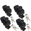 4Pcs Push Button Latch Series Plastic & Metal to Close
