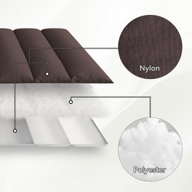 WESTERN HOME WH Outdoor Dog Bed,Large Sized Dog Waterproof Washable Beds for Medium Large Dogs, Portable Camping Travel Pet Bed Mat, 43 x 26 Inch, Brown