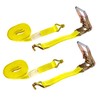 Autofonder Ratchet Tie-Down Straps 2" x 27' Ratchet Straps Yellow
