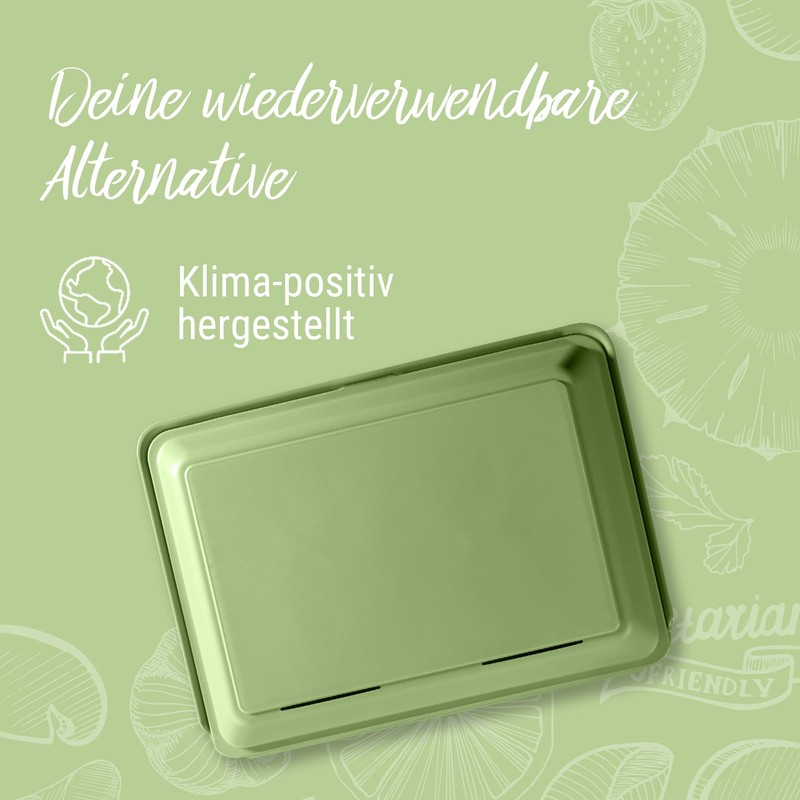 elastoREuse - Reusable food box 0.8 l 2-part - sustainable