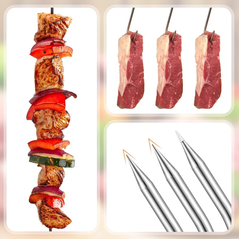 4 Pcs Bone Dust Scraper and 2 Pcs Meat Hooks