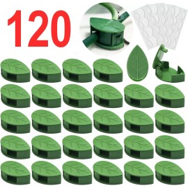 120 Set Plant Climbing Wall Fixture Clips with Easy Clean Adhesive Sticker Anti