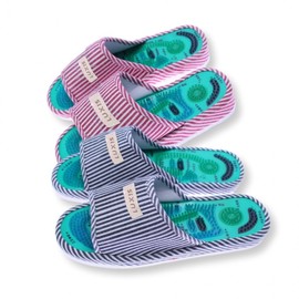 Health Magnetic Acupressure Slippers 1 piece Healthy Acupressure Slippers (Pink)